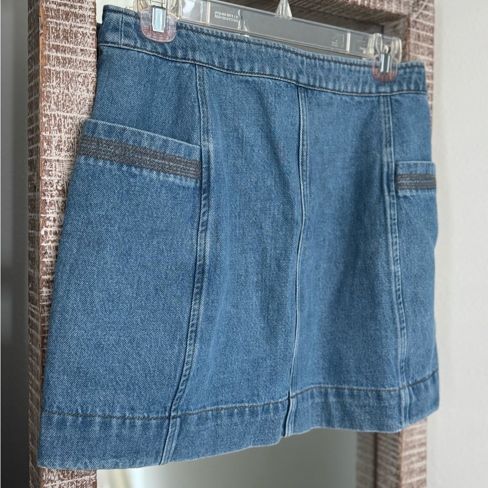 Sezane Jelena Skirt in Light Blue - Picture 4 of 9